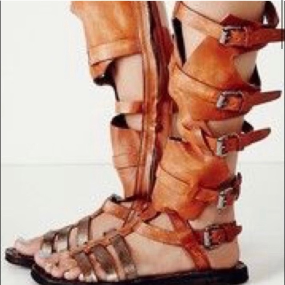 Leather gladiator sandals